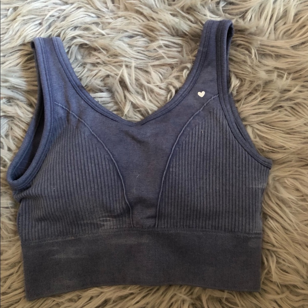Love Fitness Apparel blue sports bra